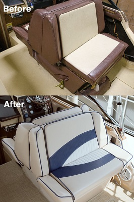 Repaired Boat Seats