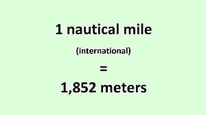 International Nautical Mile to Meter